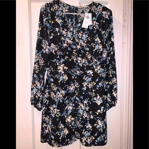 Abercrombie- Long Sleeve Flower Minidress, sz M